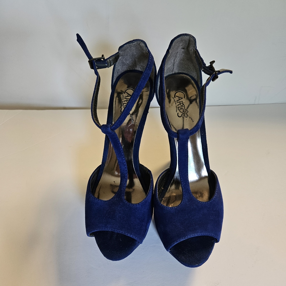 Carlos by Carlos Santana Blue Stiletto Heels